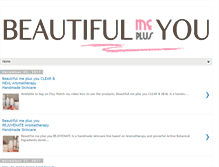 Tablet Screenshot of beautifulmeplusyou.com